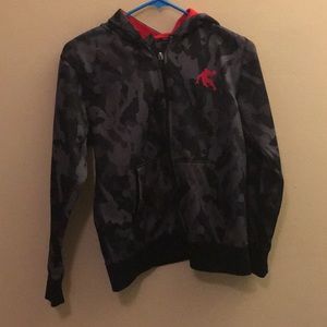 Boys camouflage warm up jacket